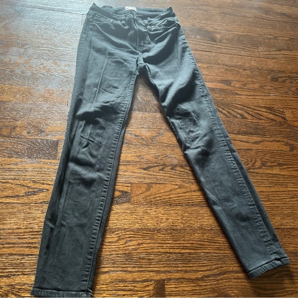 J Crew Black Lookout High Rise Skinny Jeans Womens Size 27 - Picture 2 of 5